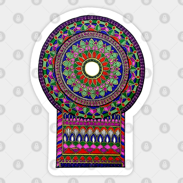 Church Plan Mandala Sticker by designsbygulmohar